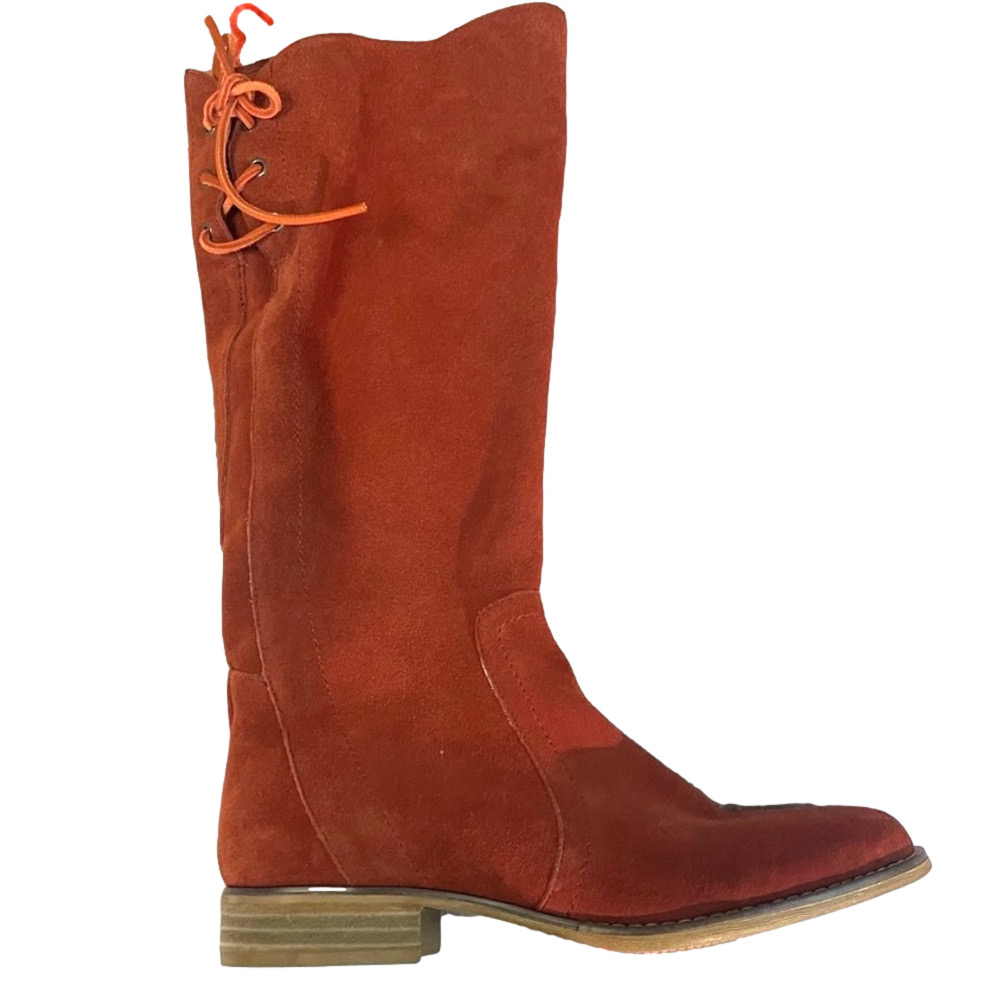 Dingo Women’s Boots US 9 burnt orange Knee High Suede Tall Boots EUC